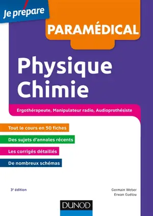 Physique chimie : ergothérapeute, manipulateur radio, audioprothésiste - Germain Weber