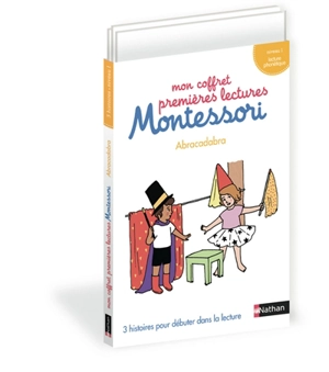 Mon coffret premières lectures Montessori : abracadabra : niveau 1, lecture phonétique - Chantal Bouvÿ