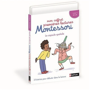 Mon coffret premières lectures Montessori : La capsule spatiale : 3 histoires pour débuter dans la lecture, niveau 3, ain, ill, ti - Chantal Bouvÿ