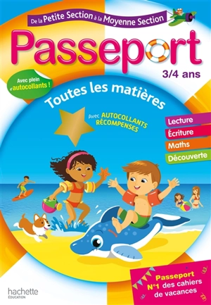 Passeport de la petite section à la moyenne section, 3-4 ans : toutes les matières - Marie-Christine Exbrayat