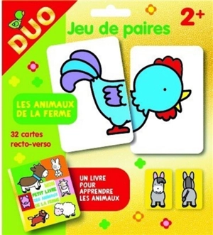 Les animaux de la ferme : jeu de paires - Pimchou