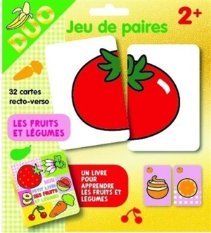 Les fruits et légumes : jeu de paires - Pimchou