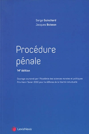 Procédure pénale - Serge Guinchard