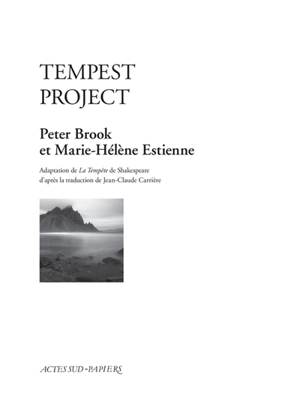 Tempest project - Peter Brook