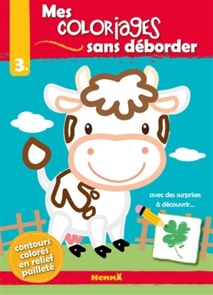 Mes coloriages sans déborder : vache - Amélie Gohy