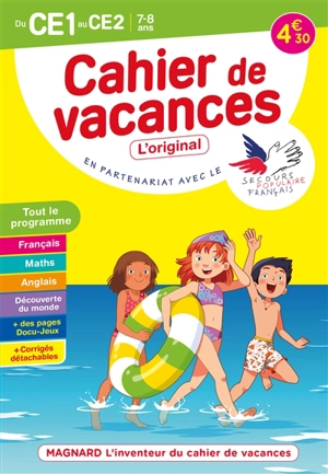 Cahier de vacances du CE1 au CE2, 7-8 ans : tout le programme - Christian Redouté