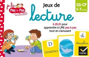 Jeux de lecture, GS-CP, 5-7 ans : 6 jeux pour apprendre à lire pas à pas tout en s'amusant - Nicole Amram