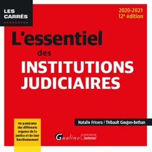 L'essentiel des institutions judiciaires : 2020-2021 - Natalie Fricero