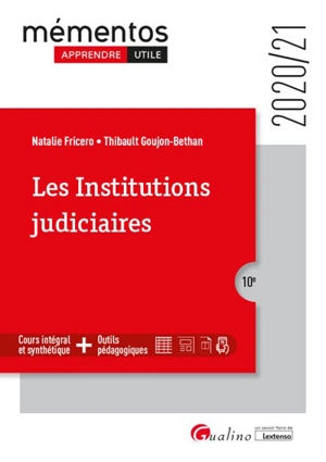 Les institutions judiciaires : 2020-2021 - Natalie Fricero