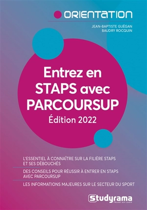 Entrez en Staps avec Parcoursup - Jean-Baptiste Guégan