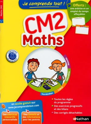 Je comprends tout ! Maths CM2, 10-11 ans - Cécilia Souza-Blanes