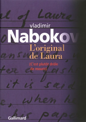 L'original de Laura : c'est plutôt drôle de mourir - Vladimir Nabokov