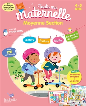 Toute ma maternelle, moyenne section, 4-5 ans : tout le programme : avec 120 autocollants - Guy Blandino