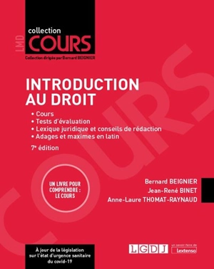 Introduction au droit : cours, premier semestre de L1 - Bernard Beignier