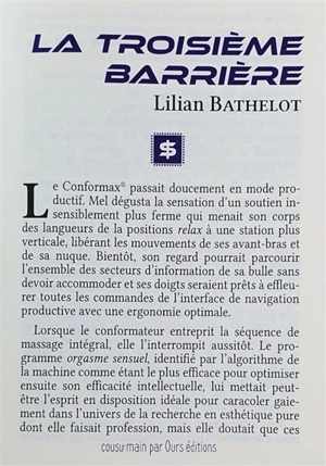 La troisième barrière - Lilian Bathelot