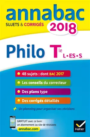 Philo terminale L, ES, S : 2018 - Stéphanie Degorre