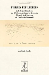Pierres feuilletées : anthologie thématique du Dictionnaire touareg-français : dialecte de l'Ahaggar de Charles de Foucauld - Charles de Foucauld