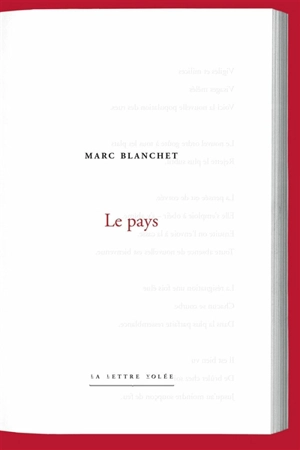 Le pays - Marc Blanchet