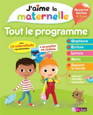 J'aime la maternelle, tout le programme : moyenne section, 4-5 ans - Ginette Grandcoin-Joly