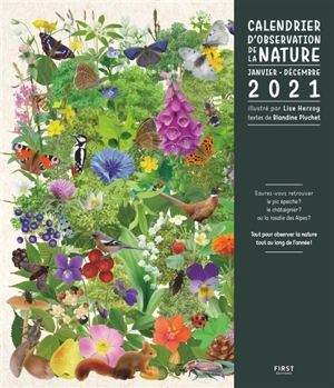 Calendrier d'observation de la nature : janvier-décembre 2021 - Lise Herzog
