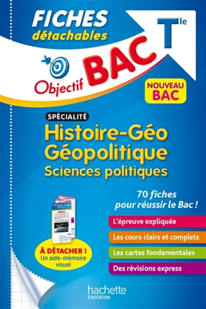 Spécialité histoire géo, géopolitique, sciences politiques terminale : fiches détachables : nouveau bac - Vincent Adoumié