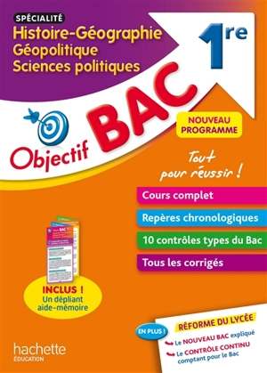 Histoire géographie, géopolitique, sciences politiques 1re, spécialité : nouveau programme - Vincent Adoumié