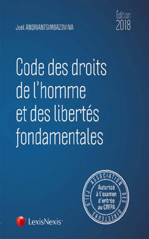 Code des droits de l'homme et des libertés fondamentales 2018