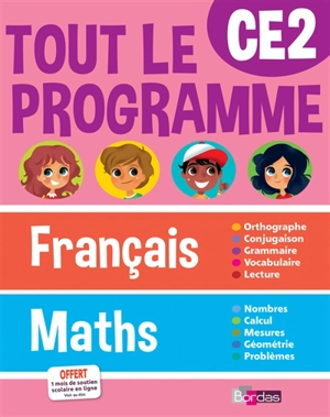 Tout le programme français-maths, CE2 - Ginette Grandcoin-Joly