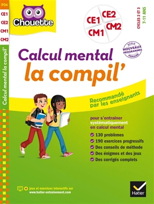 Calcul mental : CE1, CE2, CM1, CM2, cycles 2 et 3, 7-11 ans : nouveaux programmes, école primaire - Lydie Tréffort