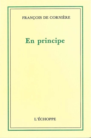 En principe - François de Cornière