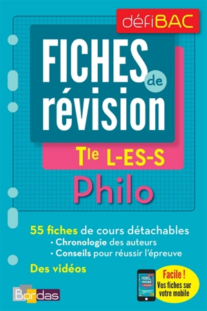 Philo, terminale L, ES, S : fiches de révision - Christian Roche