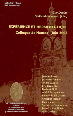 Expérience et herméneutique : colloque de Nantes, juin 2005