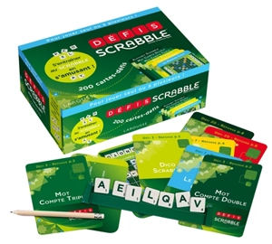 Défis Scrabble : s'entraîner au Scrabble en s'amusant ! : 200 cartes-défis - Michèle Lecreux