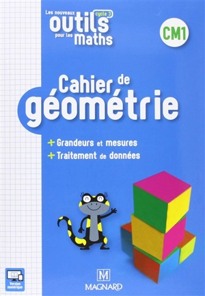 Cahier de géométrie CM1, cycle 3 : grandeurs et mesures, traitement de données - Sylvie Carle