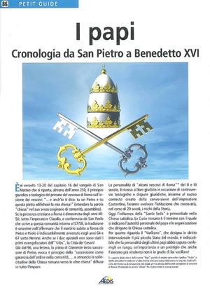 I papi : cronologia da San Pietro a Benedetto XVI - André Lagaillardie