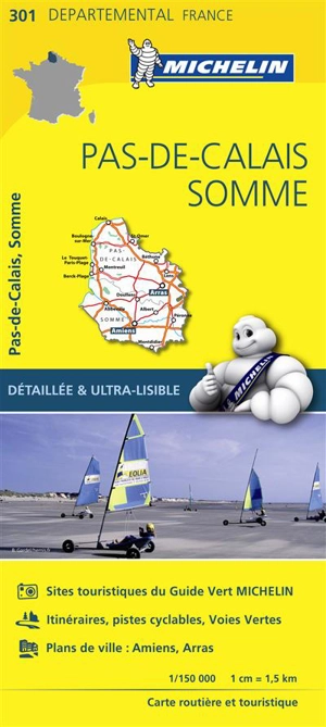 CARTE DEPARTEMENTALE PAS-DE-CALAIS, SOMME - Collectif