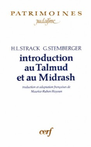 Introduction au Talmud et au Midrash - Hermann L. Strack
