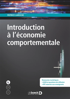 Introduction à l'économie comportementale - Patrice Laroche