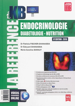 Endocrinologie, diabétologie, nutrition : iECN 2016, 2017, 2018 - Patricia Fischer-Ghanassia