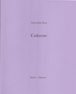 Cohorte - Saint-John Perse