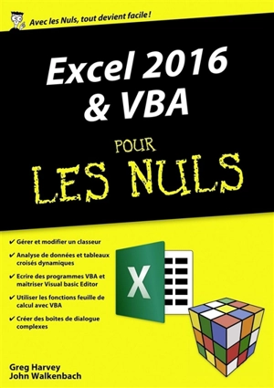 Excel 2016 & VBA pour les nuls - Greg Harvey