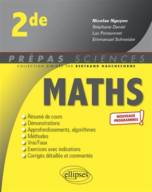 Maths 2de : nouveaux programmes - Stéphane Daniel