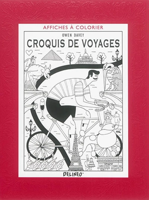 Affiches à colorier : croquis de voyages - Lucile Galliot