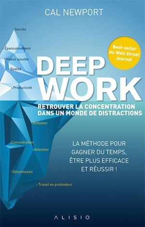 Deep work : retrouver la concentration dans un monde de distractions : la méthode pour gagner du temps, être plus efficace et réussir ! - Cal Newport