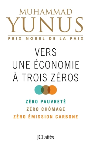 Vers une économie à trois zéros : zéro pauvreté, zéro chômage, zéro émission carbone - Muhammad Yunus