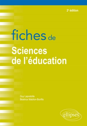 Fiches de sciences de l'éducation - Guy Lapostolle