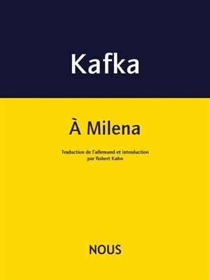 A Milena - Franz Kafka