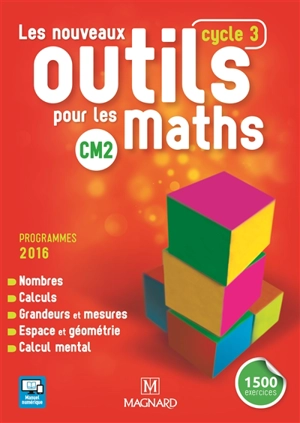 Les nouveaux outils pour les maths CM2, cycle 3 : programmes 2016 - Sylvie Carle