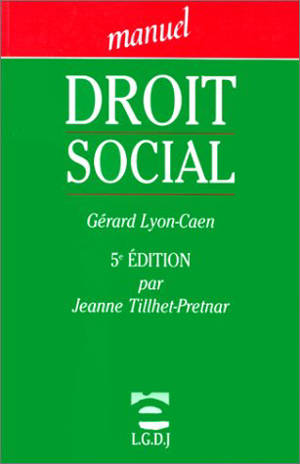 Manuel de droit social : capacité 2e année - Gérard Lyon-Caen