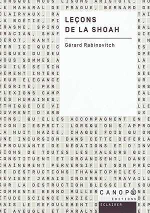 Leçons de la Shoah - Gérard Rabinovitch